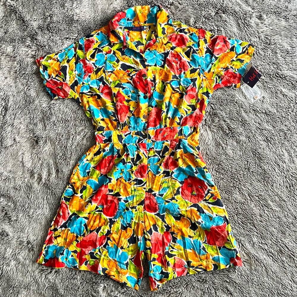 NWT Hot House Tropical Vintage Romper